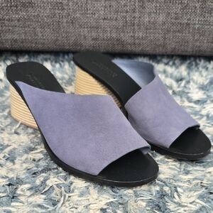 MERCEDES CASTILLO Lavender Suede Mules